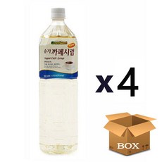 대상 그린스위트 슈가 카페시럽, 1.5L, 4개