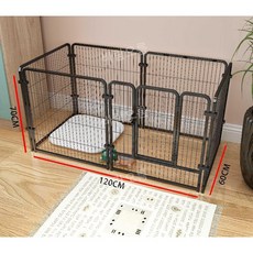 대형견 펜스 반려동물 강아지 고양이 안전 문 울타리 120x60, 녹방지블랙120x60x70x10-25kg