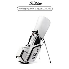 타이틀리스트 하이브리드 14 스탠드백 TB21SX14K, 화이트/블랙