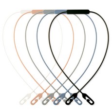 국산 플라이토 실리콘 네이밍 마스크 스트랩 55cm, 블랙, 1개, 1개입