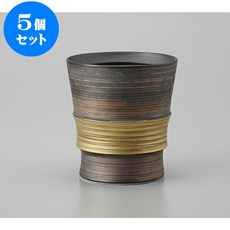 [일본정품수입]5개 세트 락 컵 아리타 도자기 금채 와비 [8.5 x 9.5cm 275cc] | 록 소주 샷 이자카야 바 ba, 한개옵션2, 한개옵션1