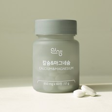 인생 칼슘&마그네슘 850mg, 1개, 60정
