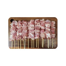 순살닭꼬치 16꼬치 닭다리살 대용량 업소용 도매 캠핑 음식 수제꼬치 간식 안주, 1개, 640g