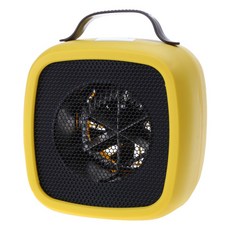기본 500W 조절 가능한 온도 조절 장치가있는 세라믹 개인 히터, 노란색