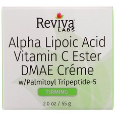 리비바랩 Reviva Labs 알파 리포 산 비타민 C 에스테르 & DMAE 크림 2 온스 (55 g) 세럼, 1개