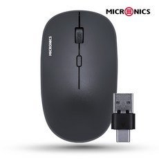마이크로닉스 C-TYPE 멀티리시버 무소음 마우스 MANIC E5S, 단일상품, 단일상품