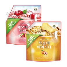 밸런스그로우 복숭아 아이스티 +캐모마일 릴렉스 (대용량 편의점음료), 1세트, 1.5L