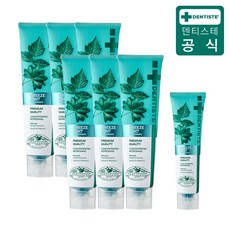 [공식몰] 덴티스테 뉴 브리즈민트 무불소 무색소 입냄새 구취제거 치약, 180g 6개+60g 1개, 1140g, 1개