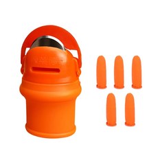 손가락 보호대 실리콘 엄지 절단 칼 기어 야채 수확 식물 칼날, 5.M 1 Set, 1개
