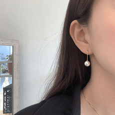 실버담수진주귀걸이