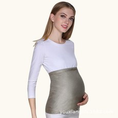 컴퓨터 방사선 전자파 차단 앞치마 기능성 복부 보호 밴드 복대 임산부 선물, 단일사이즈, 1개