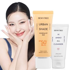듀이트리 어반쉐이드 커버앤핏 선크림+폼 기획세트 SPF50+ PA++++ 썬크림, 선크림+폼클렌징