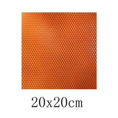천연 캔들 소재 수제 꿀 공예 벌집 색 밀랍, 14. orange 20x20cm, 1개