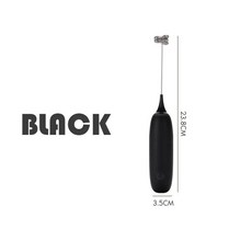 휴대용 미니 우유 거품기 카푸치노 커피 에그 비터 초콜릿 교반기, 1.블랙입니다., 1개