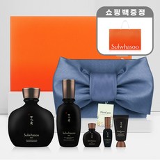 설화수 기초 세트 보자기 선물 [홑 보자기+TAG+쇼핑백] 자음 2종 / 자음 3종 / 탄력 3종 / 본윤 2종 / 자음생 2종 / BEST 기획 상품, 5. 본윤2종+[리본]홑 스카이블루+TAG 축하+쇼핑백