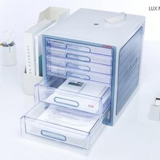 에씨클레오 개업 필수 기능이 있어 8만원대 선물 서류구분이 편리한 멀티 서류함 6단 E-81473, 6단 1개, 블루