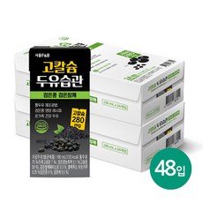 서울에프엔비 고칼슘 두유습관 검은콩 검은참깨, 190ml, 48개