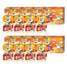 팔도 뽀로로 홍삼쏙쏙 오렌지맛, 100ml, 80개입