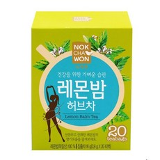 녹차원 레몬밤 허브차 0.8g x 20티백 x 4