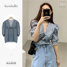 퍼프블라우스도안