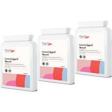 Troo Health Care Green Lipped Mussel 영국 트루 뉴질랜드 초록홍합 500mg 90캡슐 3팩