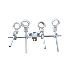 된 알루미늄 튜브 플라스틱이 장착 5 Ku 밴드 lnb 홀더 가볍고 간편한 설치 일 용품, WHITE, 1) WHITE, 1개