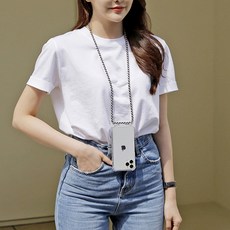 사딱 스트랩 투명 케이스 분실방지 하이에나 김혜수 핸드폰 줄 정금자 박나래 목걸이 아이폰 갤럭시 LG