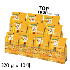 베트남 TOP FRUIT 망고 젤리 320g x10, 10개