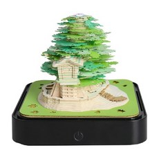 3D 메모패드 Omoshiroi 조명 오모시로이 선물 감성, ., Treehouse calendar