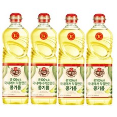 백설 콩기름, 4개, 500ml