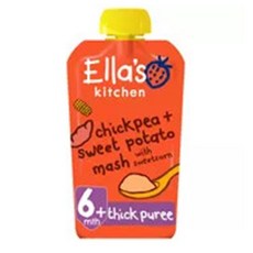 Ella's Kitchen 엘라스키친 병아리콩 앤 스위트 포테이토 베이비 파우치 6개월이상 120g 4팩, 4세트