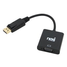 [NEXI] 넥시 DisplayPort to VGA 컨버터 오디오 미지원 [NX480] [NX-DPVGC] [블랙]