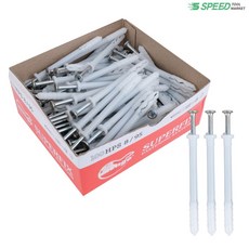 국산 콘크리트 칼블럭 8mmx95 (100개) 칼브럭 피스 시멘트 고정 나사못, 칼블럭 8mm:8x95 (100개)