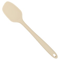 모모빈 실리콘 이유식 조리도구 스파츌라 미니 볶음 주걱, 크림 브륄레, 1개