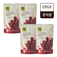 [올가] 직화구이 돈육포 매콤한맛 4개 (50g), 50g