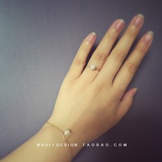 미니진주반지14k