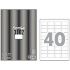 LS-3102(40칸) 폼텍라벨지 바코드용라벨 전산라벨 레이저잉크젯겸용 바코드라벨 100매
