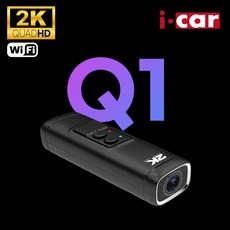 2K QHD 초고화질 와이파이 오토바이 블랙박스 Q1, 64GB 포함