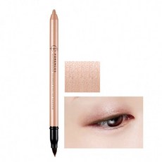 [FORENCOS] 2 in 1 쉬머 아이 라인 섀도우 브러쉬 1.8g (컬러 : 트렌치 무드)-오래 지속되는 방수 아이 메이크업 부드럽고 크, 단일상품, 단일상품