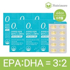 프리미엄 초임계 알티지 오메가3 EPA DHA 1000 (60캡슐) 6통, 60정, 6박스
