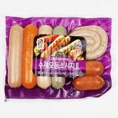 오양 수제모듬소시지 냉장 385g 캠핑요리 5개 식당 소세지 매점