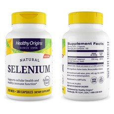 헬시오리진 셀레니움 셀레노 셀레늄 효모 200mcg 180타블렛, 1개, 180정