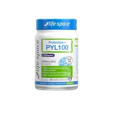 Life Space Probiotics + PYL100 성인 유산균 12종 유산균 60억CFU, 3개, 30정