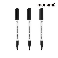 모나미 패브릭마카 470 블랙, 3개, 검정