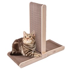  야오미 T 원목 고양이 수직 스크래쳐 대형, 본품 