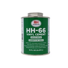 HH-66 Vinyl Cement 16 oz. can - RH Adhesives HH-66 비닐 시멘트 16온스 캔 - RH 접착제, 1개