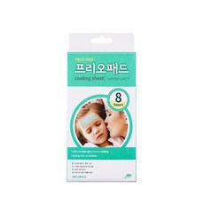 해열시트 아기피부 저자극 8시간지속 쿨링효과 프리오패드 (4매), 상세페이지 참조