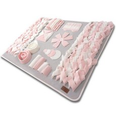  [1200m] 핸드메이드 D-노즈워크 스너플매트 대형, 핑크그레이 