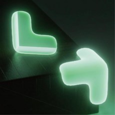 야간 형광 야광 모서리 보호대 캠핑 야외용 책상보호대 모서리보호대 쿠션보호대 코너보호대 유아보호대, 1개