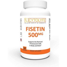 CYTOLYFE 피세틴 Fisetin 500mg 60캡슐 x 1통 98%